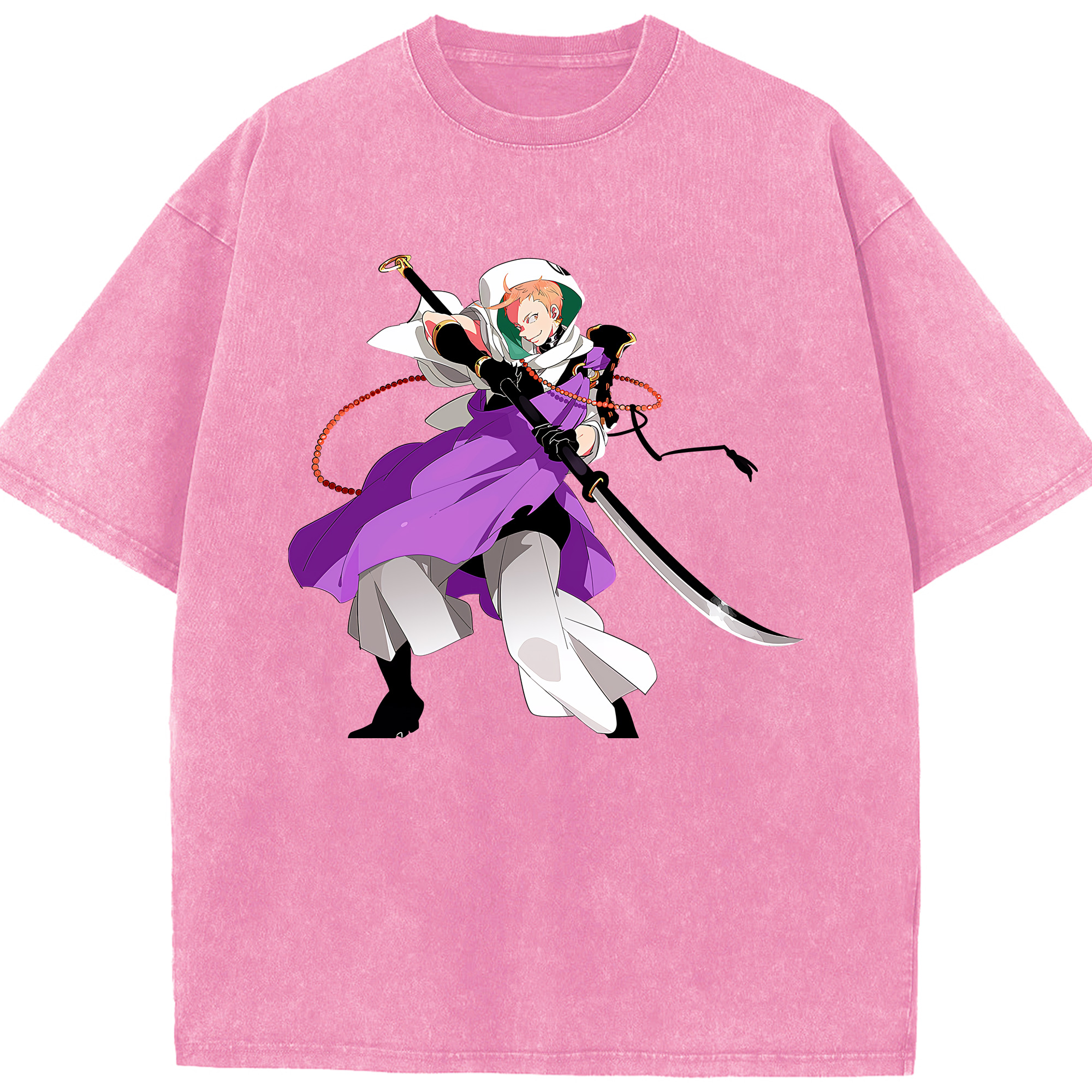 （画像用） 刀剣乱舞 Touken Ranbu 綿100% ヴィンテージ風 半袖Tシャツ（フロントプリント）